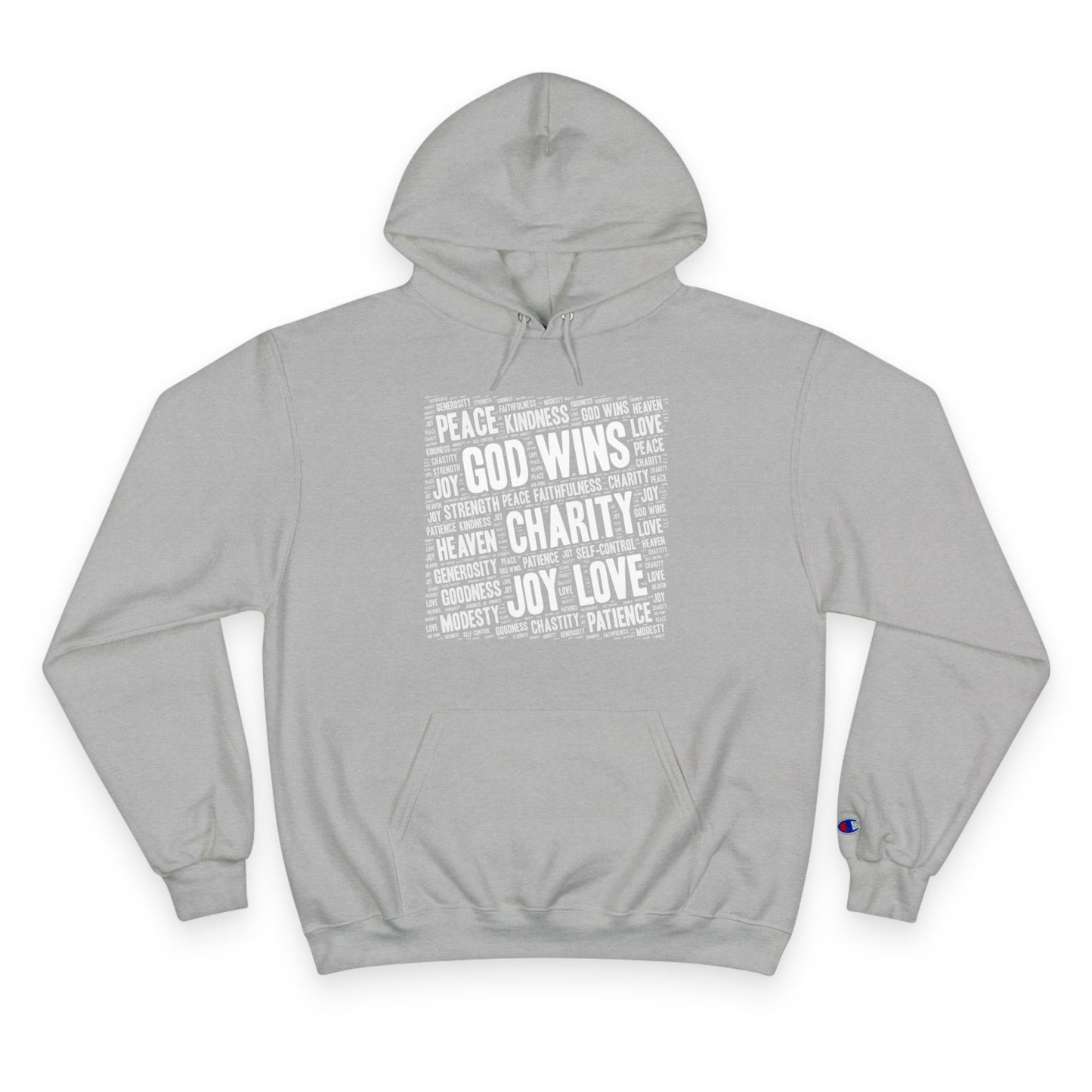 GOD WINS WITH VIRTUE ~ Champion Hoodie