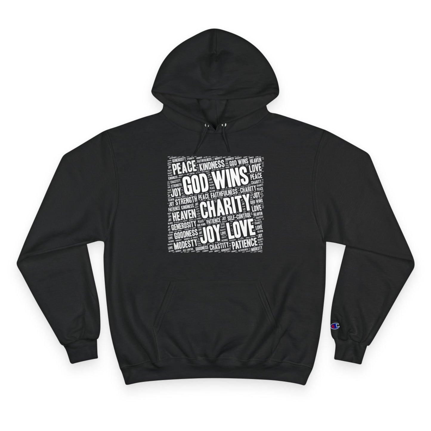 GOD WINS WITH VIRTUE ~ Champion Hoodie